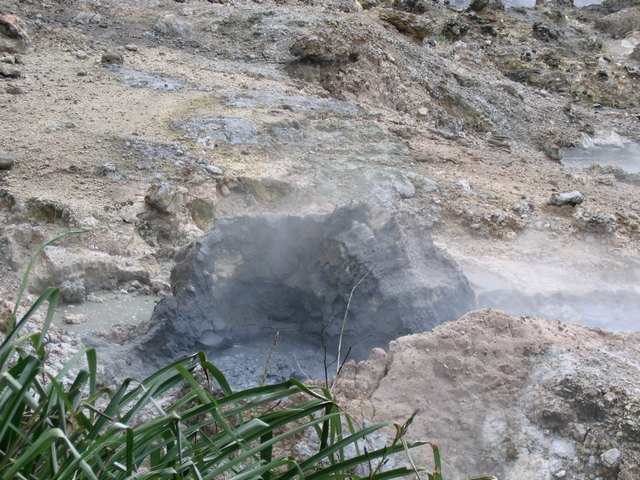 Boiling mud pots